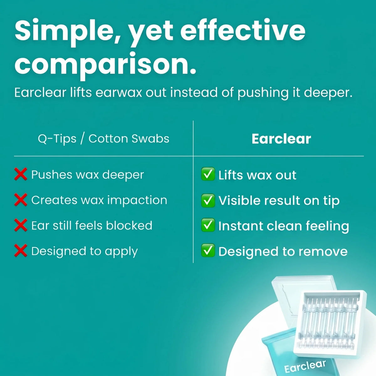 🔥 49% OFF – Sticky Ear Cleaning Sticks | Gentle, Visible Ear Care for Easy Cleaning 💦