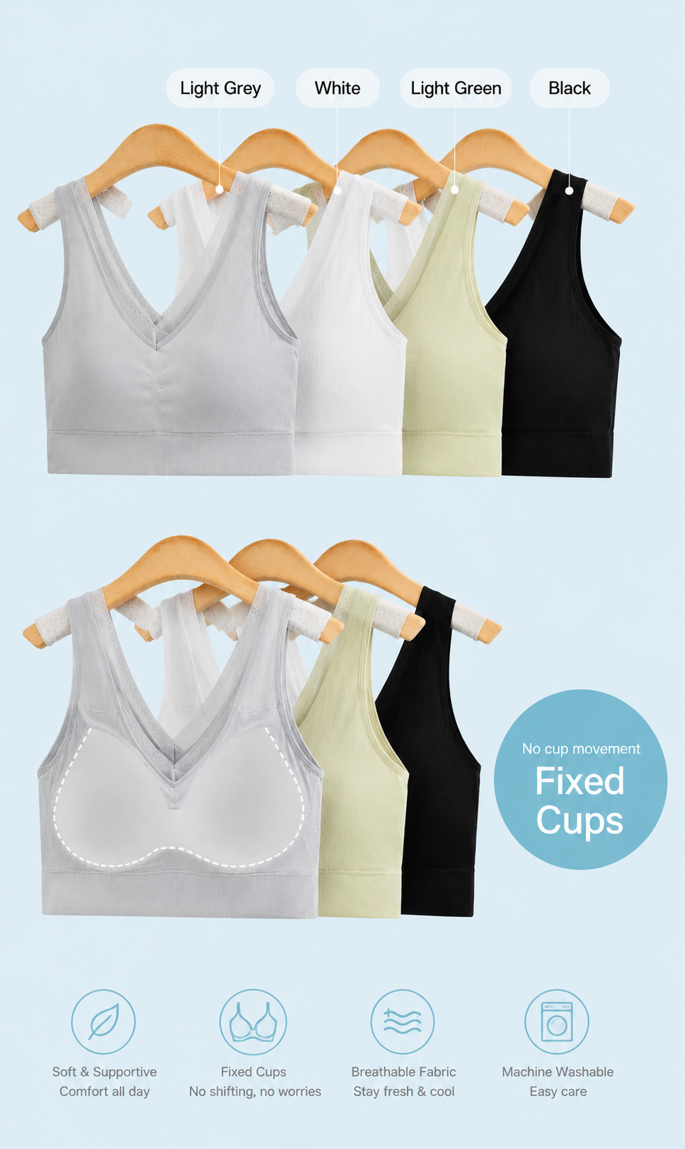 6676 AuraFit Bra Free Size PACK OF 1 Main image