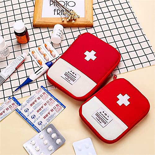 First Aid Kit Bag | Portable Medicine Storage Box & Emergency Kit Organizer  Pack of 1 (ASSORTED COLOR)