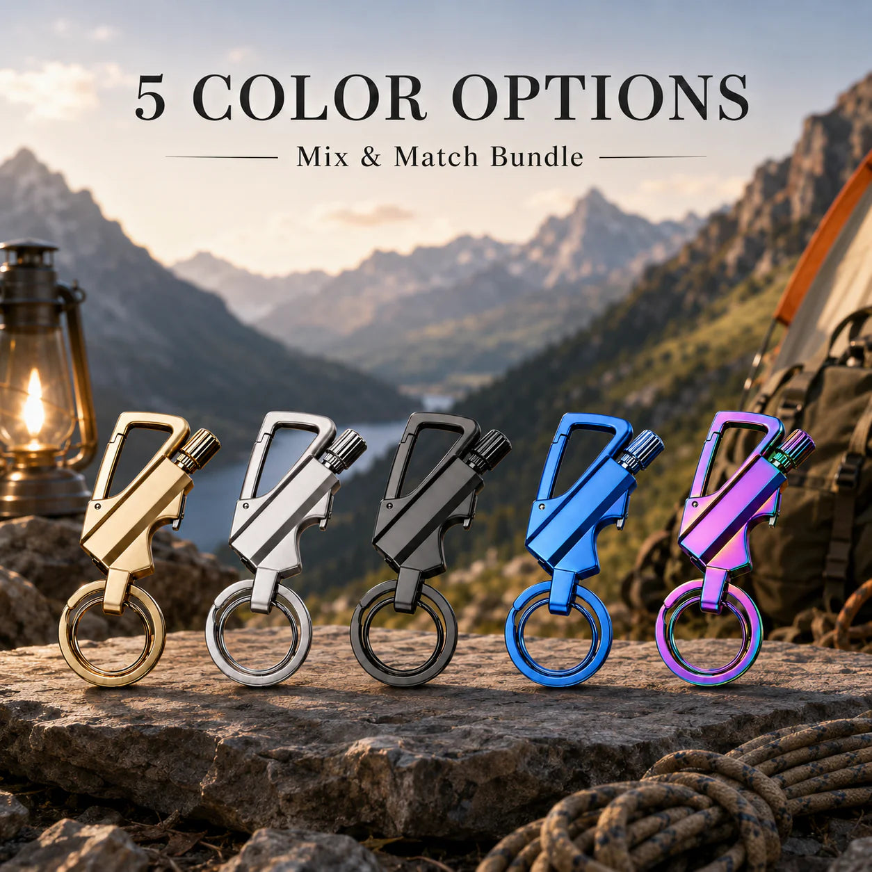 🔥🧲 Pocket Infinity Match Lighter – EDC Multitool Keychain Opener Secondary image