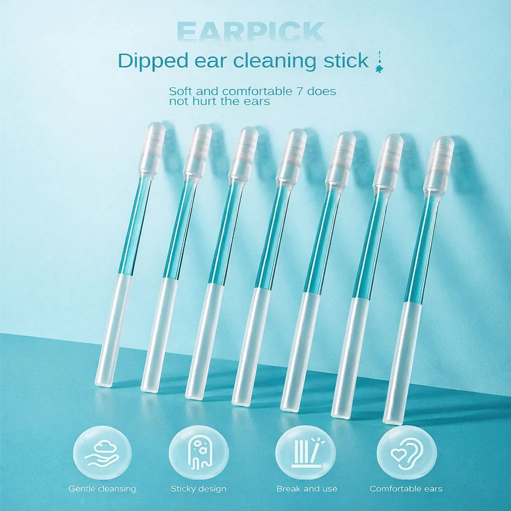 🔥 49% OFF – Sticky Ear Cleaning Sticks | Gentle, Visible Ear Care for Easy Cleaning 💦