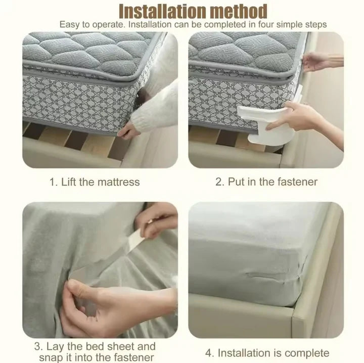 4 Pcs Bed Sheet Corner Clips