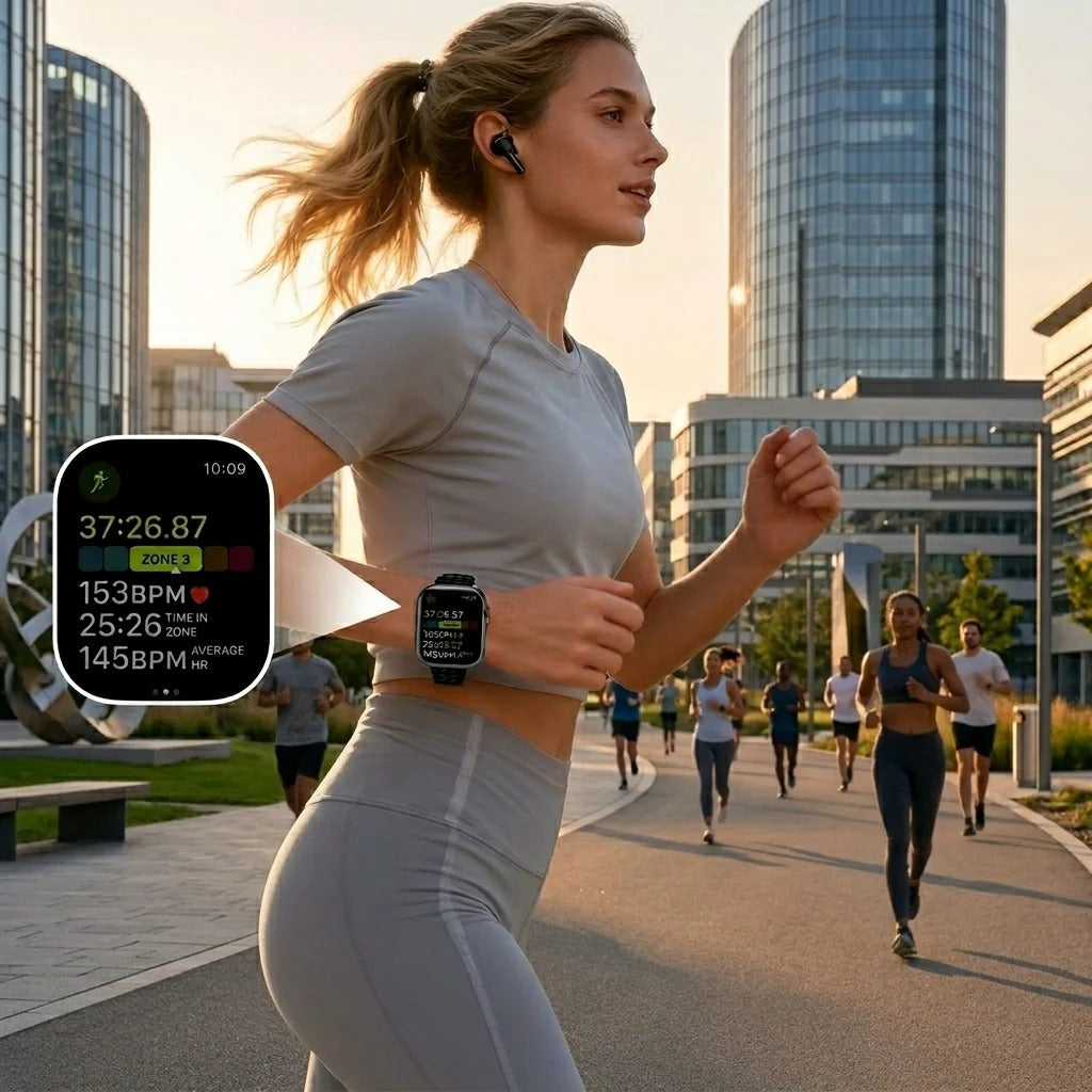 Smartwatch Set with Earbuds - One Set, Everything You Need