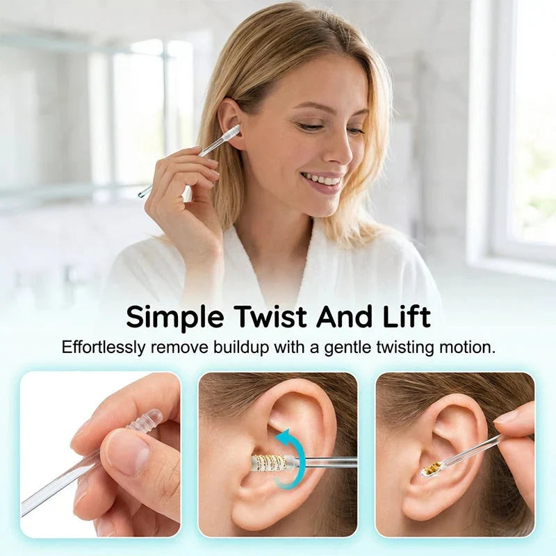 🔥 49% OFF – Sticky Ear Cleaning Sticks | Gentle, Visible Ear Care for Easy Cleaning 💦