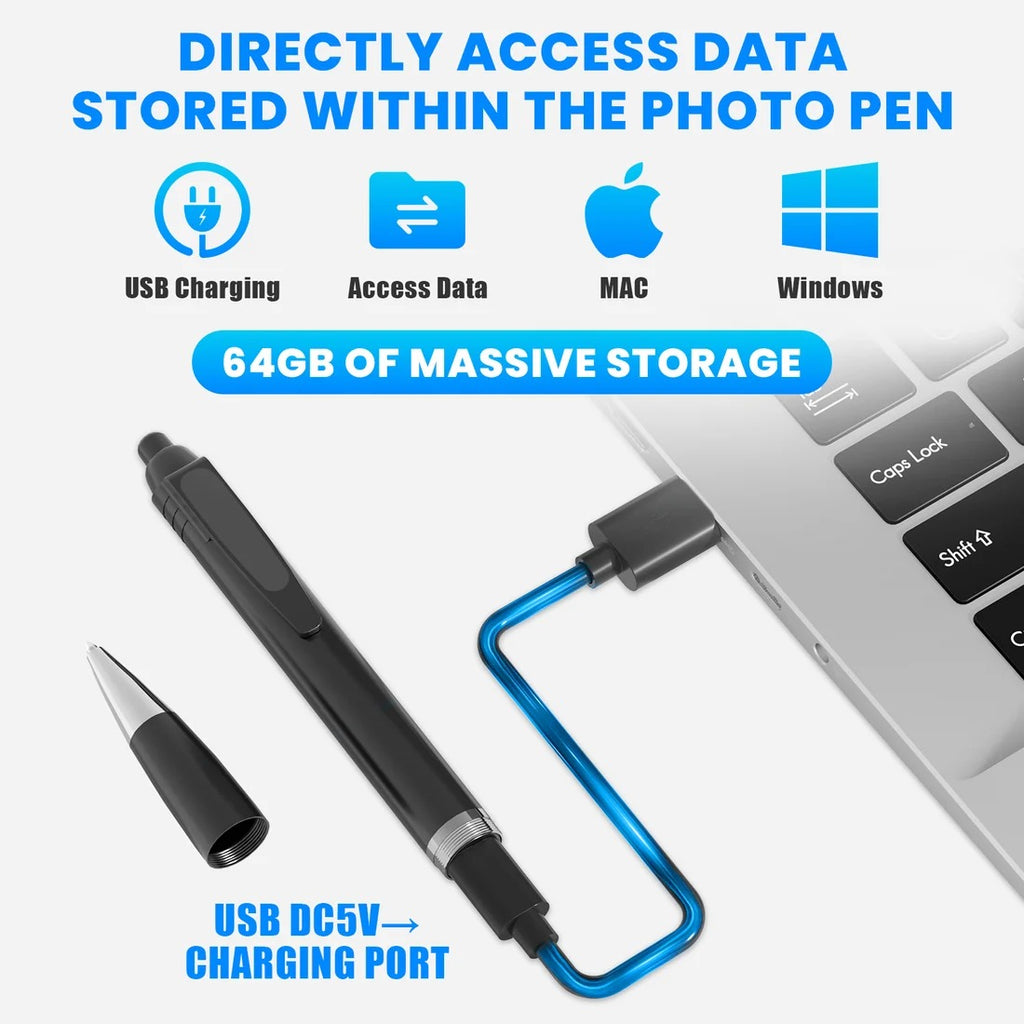 LTKUXS 1080P Video & Audio Recording Pen Kit