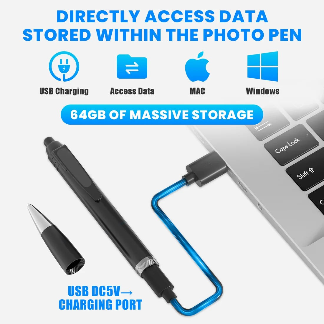 LTKUXS 1080P Video & Audio Recording Pen Kit