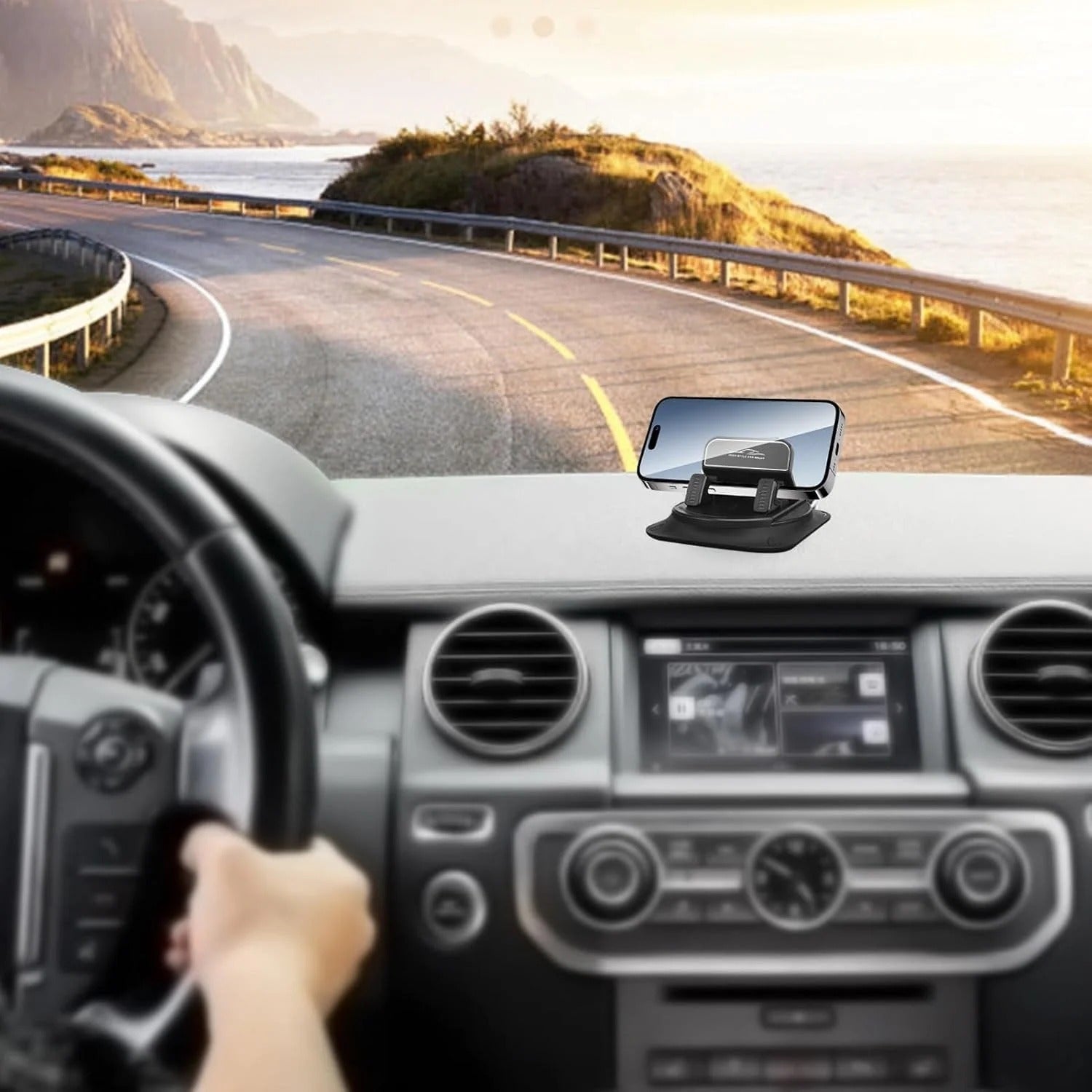 ⏳Limited-time 50% off & Super Fast Delivery⚡Dashboard Phone Holder - Adjustable Holder, Silicone Holder | Adhesive Car Organizer for Horizontal & Vertical Placement 🚗📱 Secondary image