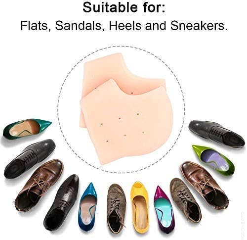 Heel Pain Relief Silicone Gel Heel Protector Socks - CL-MA-1677