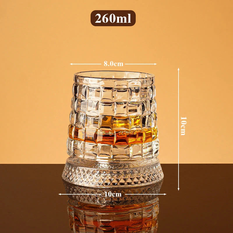 ✨🔥360° Rotating Whiskey Glass Tumbler ! Set of 2