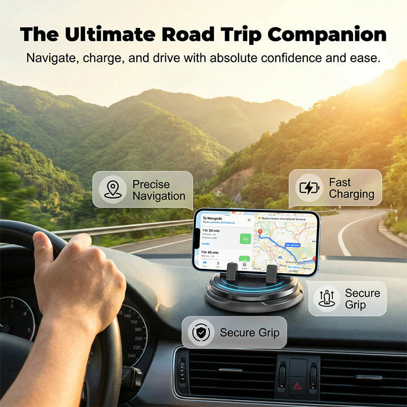 ⏳Limited-time 50% off & Super Fast Delivery⚡Dashboard Phone Holder - Adjustable Holder, Silicone Holder | Adhesive Car Organizer for Horizontal & Vertical Placement 🚗📱 Secondary image