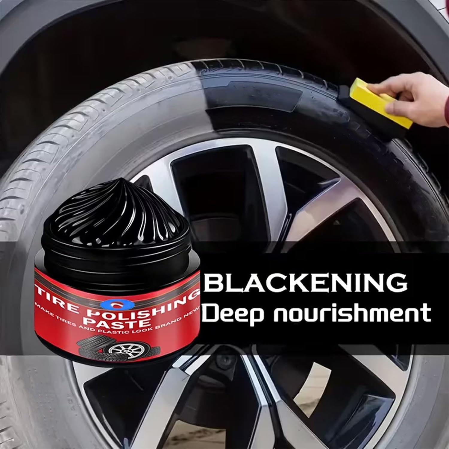 Tire Polishing Paste Blackening Deep Nourishment 50g each pack of 2 Secondary image