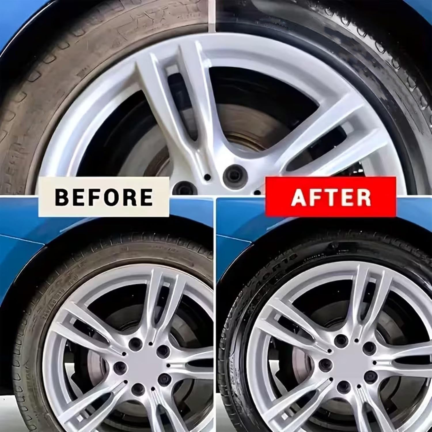 Tire Polishing Paste Blackening Deep Nourishment 50g each pack of 2